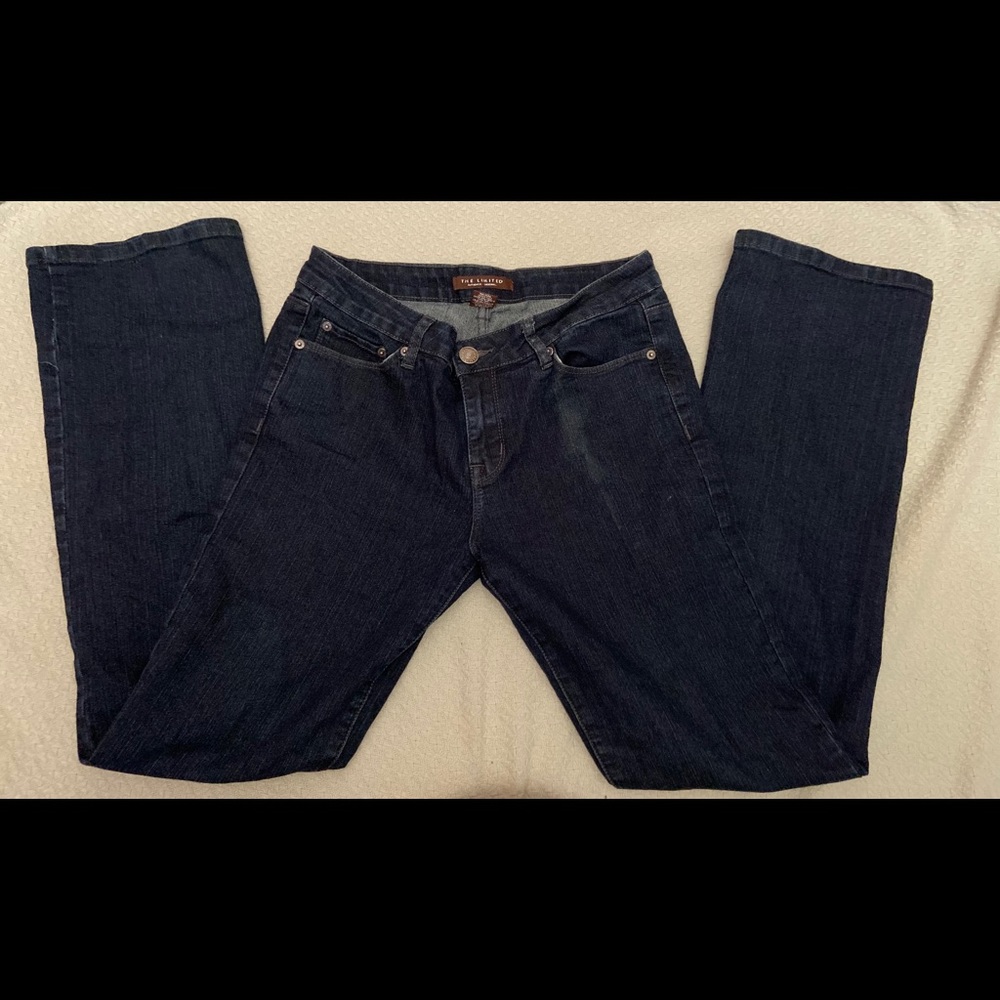 The Limited dark indigo blue jeans sz 8